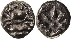 GRIECHISCHE MÜNZEN IONIEN EPHESOS AR-Tetartemorion 500-420 v. Chr. Vs.: Biene, Rs.: achtstrahliger Stern Karwiese III A,2; SNG Kayhan 135. 0.30 g. dunkle Tönung, fast vz ex Gorny & Mosch, Auktion 220,