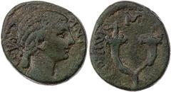 Part 2: RÖMISCHE PROVINZIALPRÄGUNGEN ACHAIA KORINTH Antonia minor, 37 n. Chr. AE-As 37/38 n. Chr., (Publius Vipsanius Agrippa und) Marcus Bellius Proculus, Duumviri Vs.: ANTON[IA] [AV]GVS, Kopf n. r.,