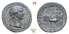 MONETAZIONE ANTICA TRAIANO (098-117) Dupondio D/ Testa radiata R/ L'Imperatore su quadriga lenta Coh. 494 RIC 533 Ae g 13,08 mm 27 • Porosità q.BB QUESTO LOTTO NON VIENE SPEDITO FUORI DALL'ITALIA - TH
