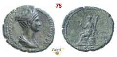 MONETAZIONE ANTICA SABINA (moglie di Adriano) Dupondio D/ Busto diademato e drappeggiato R/ Ceres seduta su modio, con spighe di grano e torcia Coh. 70 RIC 1023 Ae g 11,43 mm 29 • Ex Asta Cesare, 2018