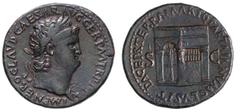 NERONE (54-68) Sesterzio. D/ Testa laureata R/ Tempio di Giano. RIC 438 Coh. 133/162 Tredici 60 Ae g 25,44 BB