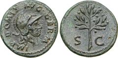 Roman Imperial - DOMIZIANO (81-96) Semisse. D/ Testa elmata R/ Ramoscello. Coh. 544-545 Ae g 2,47 q.SPL