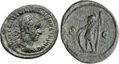 ROMAN IMPERIAL TRAIANO DECIO (249-251) Semisse. D/ Busto laureato e corazzato R/ Marte con lancia e scudo. Coh. 102 Tredici 70 Ae g 3,50 Rara q.BB q.BB