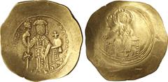 BYZANTINE NICEFORO III (1078-1081) Histamenon, Costantinopoli. D/ Niceforo stante con labaro e globo crucigero R/ Il Cristo in trono. DOC 3a Sear 1881 El g 4,34 BB