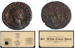 Ancient and Medieval ANCIENT ROMAN, Roman Empire, AE antoninianus, Aurelian (270-275 AD), ex-Sir Arthur Conan-Doyle. RIC 61. From a collection of about 500 ancient coins owned by Sir Arthur Conan-Doyl