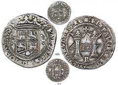 Mexico City, Mexico, 8 reales, Charles-Joanna, "Early Series," assayer Rincon, FIRST DOLLAR OF THE NEW WORLD, encapsulated NGC XF 45. Nesmith-unl.; S-M1; CT-68. This coin is the very root of the conce