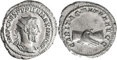 Roman Coins Pupienus (238 n.Chr.): AR-Antoninian, CARITAS MVTVVS AVGG, 4,32 g, 22/24 mm, Kampmann 71.1, RIC 9, sehr schön+. [taxed under margin system]