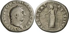 Vitellius (69 n.Chr.): Vitellius (69): Denar, 3,01g, Rom. A VITELLIVS GERM IMP AVG TR P, Kopf m. Lorbeerkranz r. // LIBERTAS RESTITVTA, Libertas stehend mit Pileus und Zepter, RIC 105, s/ss