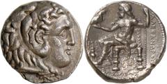 MAKEDONIEN - KÖNIGE: Alexander III. (336 – 323): Lot 2 Stück, Tetradrachmon, 17,14g, Babylon, 311-305 v. Kopf des Alexander/Herakles r. // ΒΑΣΙΛΕΩΣ ΑΛΕΞΑΝΔΡΟΥ, Zeus mit Adler und Zepter thronend r., l