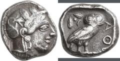 Greek Coins Attika: AR-Tetradrachme, ca. 479-404 v. Chr., Athen, 16,74 g. Athenakopf nach rechts/Eule. Sehr schön. [taxed under margin system]