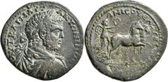 Roman Coins Caracalla (196 - 198 - 217): Amisos in Pontos, Æ Sesterz (sestertius). Geprägt 245 = 213/4 AD. Kopf mit Lorbeerkranz nach rechts AYT KAI M AVR ANTWNINOC // Nike in Biga und Umschrift AMICO