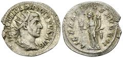 Philippus I Arabs AR Denarius, Liberalitas reverse Philippus I Arabs (244-249 AD). AR Antoninianus (22-23 mm, 2.90 g), Rome, 244-247 AD. Obv. IMP M IVL PHILIPPVS AVG, Radiate, draped and cuirassed bus