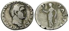 Otho AR Denarius, Securitas reverse Otho (69 AD). AR Denarius (17-18 mm, 3.32 g), Rome. Obv: IMP M OTHO CAESAR AVG TR P, Bare head to right. Rev. SECVRITAS P R Securitas standing left, holding wreath 