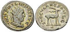 Philippus I AR Antoninianus, Stag reverse Philippus I Arabs (244-249 AD). Antoninianus (22-24 mm, 4.21 g), Rome, 248. Obv. IMP PHILIPPVS AVG, Radiate, draped and cuirassed bust to right, seen from beh