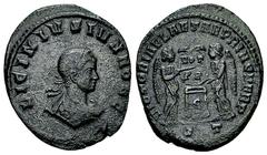 Licinius II AE Nummus, Ticinum Licinius II, as Caesar (317-324 AD). AE Nummus (17 mm, 2.25 g), Ticinum, 319. Obv. LICINIVS IVN NOB C, Small laureate, draped and cuirassed bust to right. Rev. VICTORIAE
