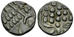 Ancient Coins Durotriges BI Stater, c. 60-20 BC Celtic Britain. Durotriges. BI Stater (19 mm, 3.04 g), c. 60-20 BC, abstract (Cranborne Chase) type. Obv. Celticized laureate head of Apollo to right. R