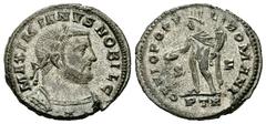 Galerius Follis, Treveri mint Galerius as Caesar (293-305 AD). AE Follis (25-28 mm, 11.3 g), Treveri (Trier) mint, c. 303-305 AD. Obv. MAXIMIANVS NOBIL C, Laureate and cuirassed bust right. Rev. GENIO