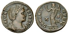Galeria Valeria AE Follis, Alexandria Galeria Valeria (293-311 AD). AE Follis (24 mm, 7.00 g), Alexandria, 308 AD. Obv. GAL VALERIA AVG, draped bust right. Rev. VENERI VICTRICI, Venus standing facing,