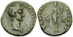 Nerva AE As, Fortuna reverse Nerva (96-98 AD). AE As (27 mm, 11.21 g), Roma (Rome), 96 AD. Obv. IMP NERVA CAES AVG P M TR P COS II P P, laureate head right. Rev. FORTVNA AVGVST / S - C, Fortuna standi