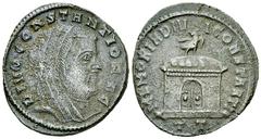 Divus Constantius I AE Follis, Ticinum Divus Constantius I (+306 AD). AE Follis (25-27 mm, 5.92 g), Ticinum (Pavia), 307-308 AD. Obv. DIVO CONSTANTIO AVG, veiled head right. Rev. MEMORIA DIVI CONSTANT