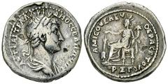 Hadrianus AR Didrachm, Amisos Hadrianus (117-138 AD). AR Didrachm (23 mm, 5.44 g), Amisos, Pontos. CY 163 = 131/2 AD. Obv. AYT KAI TPA AΔPIANOC CEB Π Π YΠ Γ, laureate and draped bust to right. Rev. AM