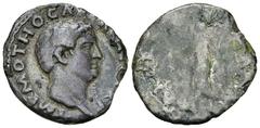 Otho, plated Denarius Otho (69 AD). AR plated Denarius (19 mm, 2.75 g), irregular mint. Obv. IMP M OTHO CAESAR AVG TR P, bare head to right. Rev. PAX ORBIS TERRARVM, Pax standing to left holding branc