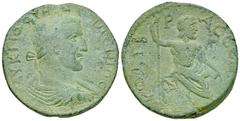 Maximinus I AE30, Kolybrassos Maximinus I Thrax (235-238 AD). AE30 (15.85 g), Cilicia, Kolybrassos. Obv. AY K Γ IO OYH MAΞIMEINOC, Laureate, draped and cuirassed bust right, seen from behind. Rev. KOΛ
