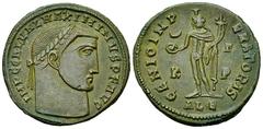 Maximinus II Daia AE Nummus, Alexandria Maximinus II Daia (305-313 AD). AE Nummus (25 mm, 7.37 g), Alexandria, 311-313 AD. Obv. IMP C GAL VAL MAXIMINVS P F AVG, Laureate head right. Rev. GENIO IMPERAT