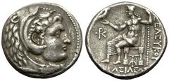 Antiochos I. Soter Tetradrachm (in the name of Seleukos), ex Houghton-Lorber collection Seleukid Kings . Antiochos I. Soter (280-261 BC), in the name of Seleukos. AR Tetradrachm (27 mm, 16.51 g), Susa