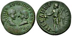 Philip I Arabs AE26, Mesembria Philip I Arabs (244-249 AD) with Otacilia Severa. AE 26 (11.18 g), Mesembria, Thracia. Obv. AYT M IOYΛ ΦIΛIΠΠOC M WT, Laureate, draped and cuirassed bust of Philip and d