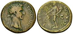 Nerva AE Dupondius, Fortuna reverse Nerva (96-98 AD). AE Dupondius (26-27 mm, 12.21 g), 97 AD, Rome. Obv. IMP NERVA CAES AVG P M TRP II COS III P P, Radiate head right. Rev. FORTVNA AVGVST / S-C, Fort