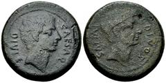 Octavian, with Divus Iulius Caeasar AE Sestertius Octavian, with Divus Iulius Caesar. AE Sestertius or Dupondius (33 mm, 22.59 g), Southern Italian (?) mint, 38 BC. Obv. CAESAR DIVI AVG, Bare head of 