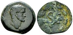 Galba AE22, ex Richard McAlee Collection Galba (68-69 AD). AE22 (7.16 g), Antioch, Syria. Obv. IMP SER GALBA CAE AVG, Laureate head to right. Rev. S C within large wreath. McAlee 314 (same dies); RPC 