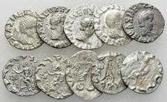 Lot of 10 Indo-Greek BI drachms Lot of 10 (ten) Indo-Greek BI drachms, c. 1st century BC. Mostly very fine. (10) Lot sold as is, no returns.