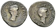 Ancient Coins M. Aemilius Lepidus and Octavianus AR Denarius, 43 BC M. Aemilius Lepidus and Octavianus. AR Denarius (17-18 mm, 3.61 g), Italy, late 43 BC. Obv. LEPIDVS·PONT·MAX (ligate) III·V·R·P·C, B
