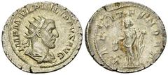 Philip I AR Antoninianus, Laetitia reverse Philip I Arabs (244-249 AD). AR Antoninianus (22-24 mm, 3.40 g), Rome, AD 244-247. Obv. IMP M IVL PHILIPPVS AVG, Radiate, draped and cuirassed bust to right.