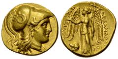 Alexander III 'the Great' AV Stater, Babylon Kings of Macedon. Alexander III 'the Great' (336-323 BC). AV Stater (18-19 mm, 8.45 g), struck under Antigonos I Monophthalmos, c. 320-306/5 BC. Babylon mi