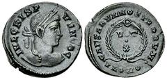 Crispus Caesar AE Nummus, London Constantinus I 'the Great' (306-337 AD) for Crispus Caesar. AE Nummus (19-20 mm, 3.56 g), Londinium, 323-324. Obv. IVL CRISPVS NOB C, Laureate head to right. Rev. CAES