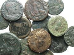 Lot of thirteen Æ from Spain to Cilicia, all ex Malloy Collection. Citations to reference works are from the consignor and have not been verified. Includes: Hispania, Emerita. Augustus // Sicily, Pano