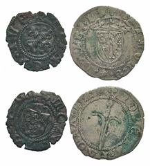 [Medieval]. Lot of 8 French Medieval Obols, Raymond V-VI. France, Provincial. Toulouse. Raymond V-VI. 1148-1249. AR obol. RAMON COMES, cross pattée; S in top quarter / + TOLOSA CIVI, PAX clockwise in 
