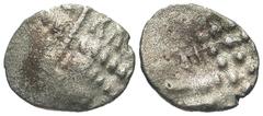 Celtic CELTIC BRITAIN, Durotriges. Cranbrook Chase type, 58-40 BC. AR Stater (3.56 gm). Degraded head of Apollo / Degraded horse. BMC.2578. ABC.2157. Toned aVF, weak spot.