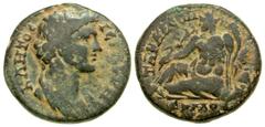 Roman Provincial Lydia, Tabala. Pseudo-autonomous civic issue. early 3rd century A.D. AE 21 (20.50 mm, 6.02 g, 7 h). IЄ[PA CVN]-KΛHTOC, youthful draped bust of the Roman Senate right / TABAΛЄΩΝ // ЄPM
