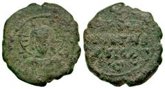 Byzantine Constantine X Ducas. 1059-1067. AE follis (27.2 mm, 8.58 g, 7 h). Anonymous, class E. Constantinople mint. Facing bust of Christ, nimbate; IC - XC to left and right / IS XS / bASILЄ / bASIL,
