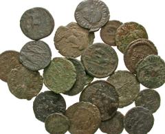 Group Lots [Roman Imperial]. Lot of 23 Late Roman AE. Lot of 23 Late Roman AE. Julian II (2), Jovian (1), Valentinian I (5), Valens (4), Gratian (3), Theodosius 1 (1), Arcadius (4), Theodosius II (2),