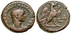 Roman Provincial Egypt, Alexandria. Aurelian. A.D. 270-275. BI tetradrachm (22 mm, 11.34 g, 11 h). Dated RY 4 (A.D. 272/3). AVT K Λ Δ AVPHΛIANOC CЄB, laureate, draped and cuirassed bust of Aurelian ri