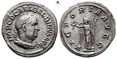 Roman Imperial Balbinus AD 238. Rome Denarius AR 20 mm, 2,95 g IMP C D CAEL BALBINVS AVG, laureate, draped, and cuirassed bust right / VICTORIA AVGG, Victory, winged and draped, standing left, holding