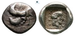 Greek Dynasts of Lycia. Uncertain mint. Uvug 470-440 BC. Obol AR 9 mm, 0,70 g very fine