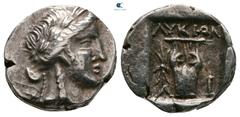 Greek Lycia. Limyra. Lycian League circa 167-81 BC. Drachm AR 14 mm, 2,75 g very fine