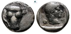 Greek Phokis. Federal Coinage circa 485-480 BC. Triobol AR 13 mm, 2,62 g Very Fine