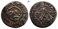 Islamic Ottoman. Halab mint AH 1027-1031. Osman II, Struck AH 1027 AR Akce 14 mm, 0,94 g Good Very Fine